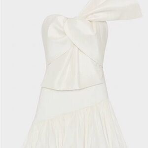 Harley Bow Taffeta Mini Dress